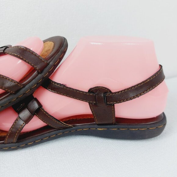 BOC Women's Brown Concept Kesia Leather Classic Gladiator Sandal Size 7M - Picture 7 of 15